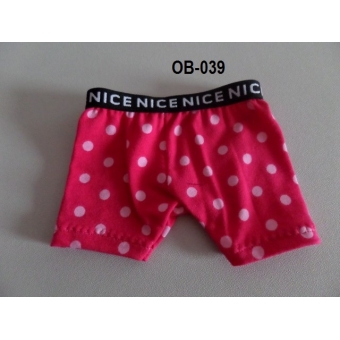 Boxer short fuchsia met stip